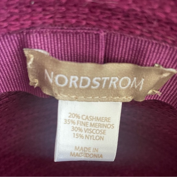 Plum cashmere/merino wool bucket hat from Nordstrom - Picture 5 of 5